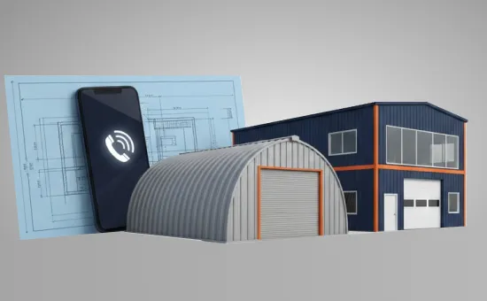 Buildway representative guiding a customer through the next steps after they request a quote for a metal building kit